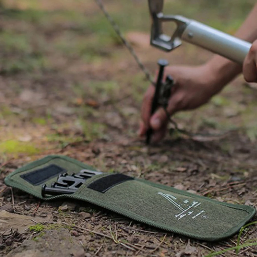 

Camping Tent Stake Bag Oxford Cloth Portable Storage Pouch For Pegs Outdoor Accessories Durable Practical Tool Organizer Hiking