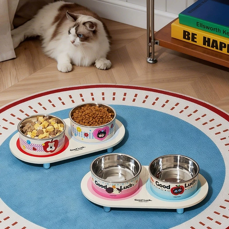 conjunto-de-tigelas-duplas-para-gatos-com-design-de-desenho-animado-tigela-elevada-de-aco-inoxidavel-para-alimentos-de-animais-de-estimacao-comedouro-com-protecao-para-o-pescoco-para-gatos-e-caes-pequenos