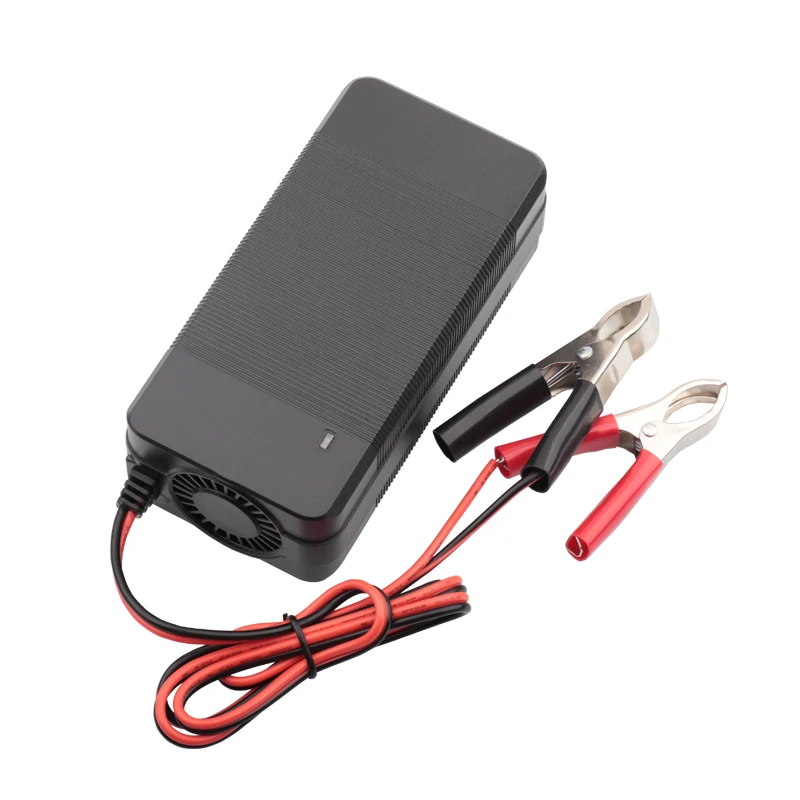 48V 3A Lead Acid Battery Charger For Electric Scooter E-Bike Charger For 57.6V Lead-acid Battery Pack Fast Charging With Fan