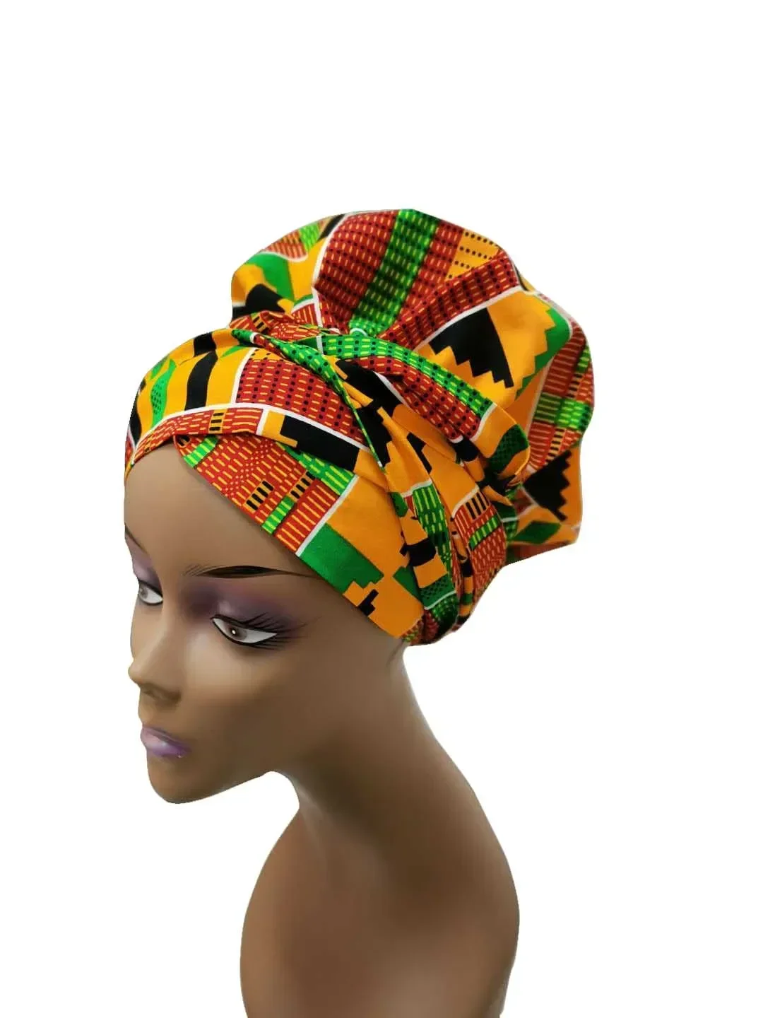 African Headwrap In Women\'s Hair Accessories Scarf Wrapped Head Turban Ladies Hair Accessories Scarf Hat Headwrap Nigeria WYB612