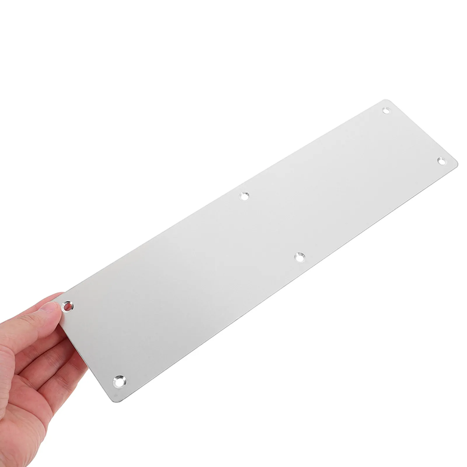 4Pcs 304 Stainless Steel Door Push Plates, Brushed Fire-Rated Protector for Commercial & Hotel Entry Doors