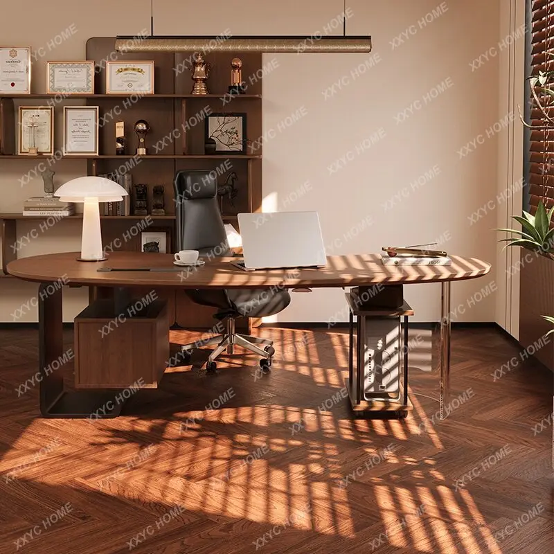 XX simple solid wood small Internet celebrity business curved computer desk