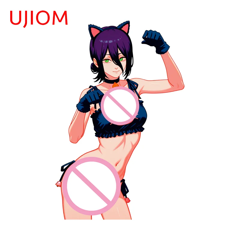 UJIOM Reze Cat Ears Girl Wall Sticker Amusing Exquisite Creative Unique Edgy Graphics Decal Vinyl Room Decoration Accessories