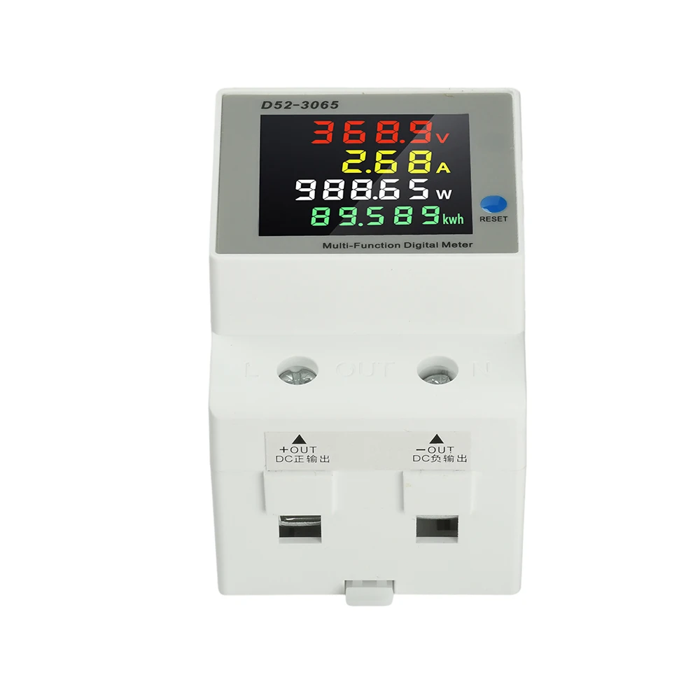 DC 14-600V 63A Voltmeter Amperemeter Watt Kwh Energie-Leistungsmesser D52-3065 DIN-Schienen-Energiemesser Stromverbrauchsmessgerät – Detail 26