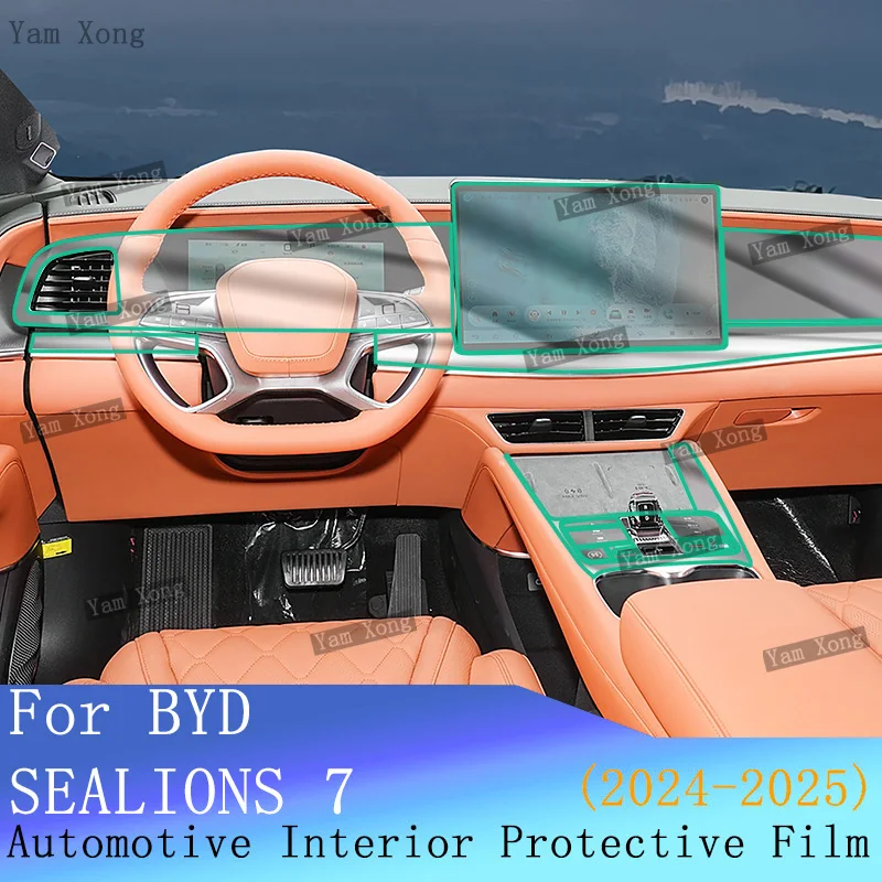 

Car Interior Center Console Transparent Protective For BYD SEALIONS 7 2025 2024 SEALIONS 7 EV Repair Accessories Anti-scratch