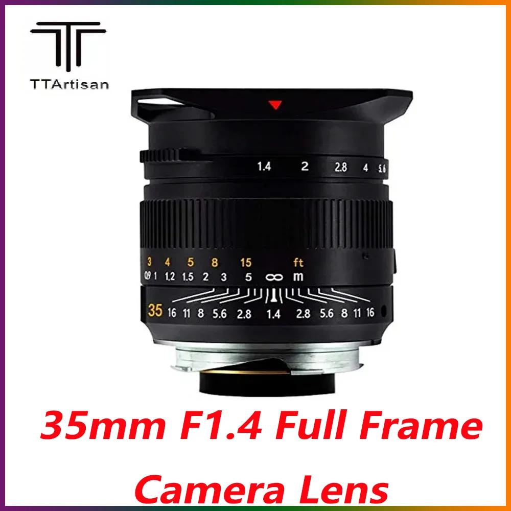 

TTArtisan 35mm F1.4 Full Frame Lens for Leica M-Mount Cameras Leica M240 M3 M6 M7 M8 M9 M9p M10 Lens Large Aperture Portrait