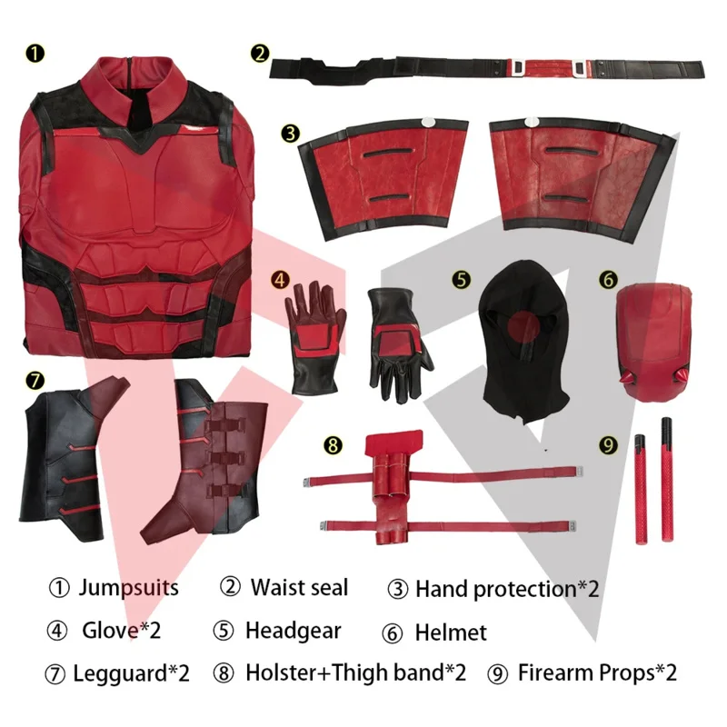 CyNew دارديفيلينغ تأثيري ولد مرة أخرى تأثيري حلي بذلة خوذة قفازات طماق لعبة حفلة مخصص