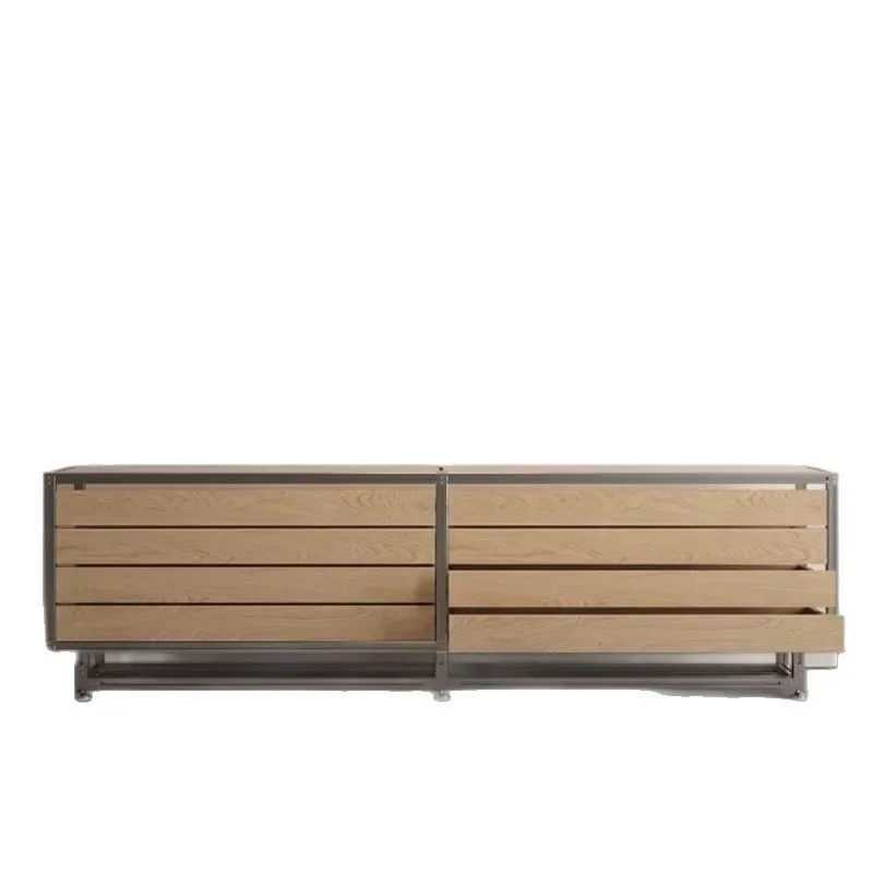 Aluminum profile multi-functional drawer file cabinet birch multi-layer storage cabinet marine panel household dining side