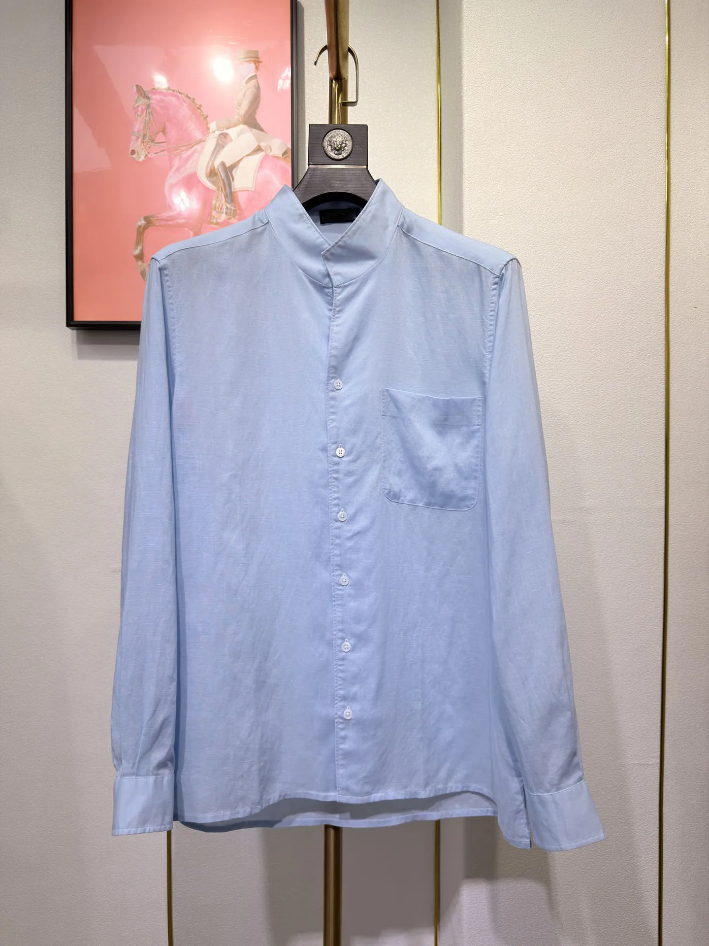 SIJITONGDA Men's 2026 new linen long sleeve shirt linen fabric business casual as thin as cicada's wing shirt, size M-3XL.