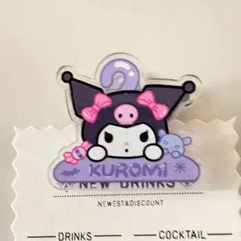 Nový kreativní držák na brožury Sanrio Kuromi HelloKitty My Melody Student Kawaii Cinnamoroll akrylový držák na poznámky pro dívku, dárek 8 nejlepší prodej Kryt demonstrace Sanrio - №3