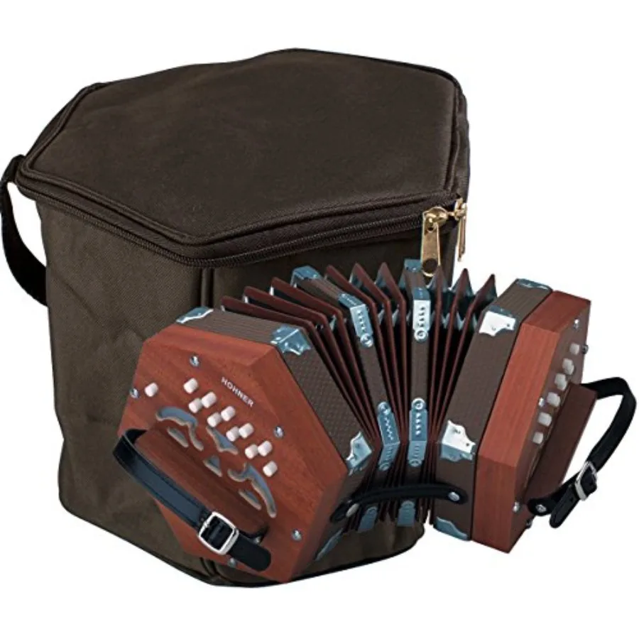 

Концертное аккордеонное устройство на 20 клавиш с чехлом, модель D40, идеально подходит для путешествий и занятий, прочная деревянная конструкция, классическое черное покрытие