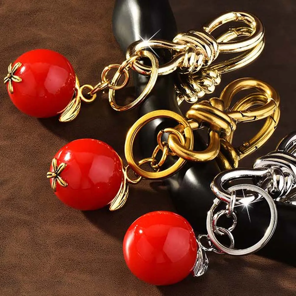 Ornaments Cherry Keychain 3D Crafts Key Decoration Crystal Cherry Pendant Bag Accessories Handbag Jewelry Cherry Charms