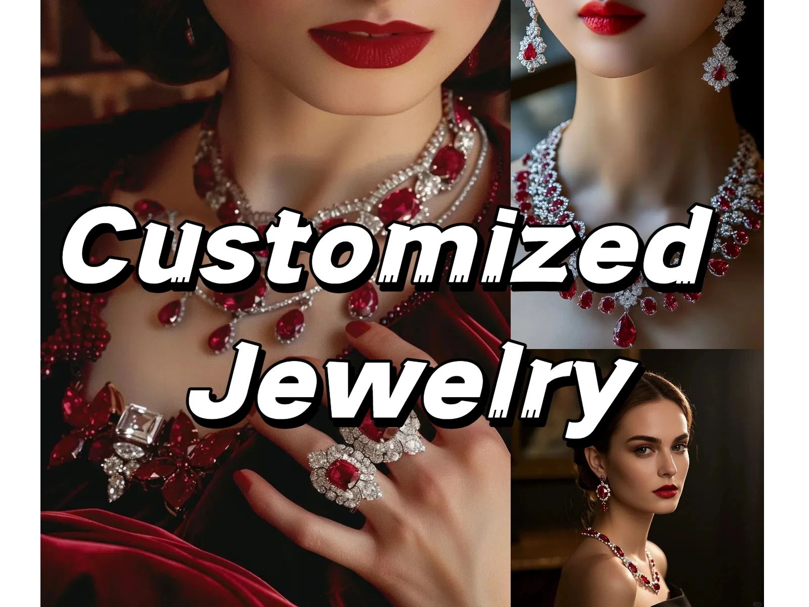 Enlace de pedido de joyería personalizado, collar/anillo/pulsera personalizado, hecho a mano único, oro de 14 quilates/18 quilates y piedras preciosas sintéticas, piedra cultivada en laboratorio