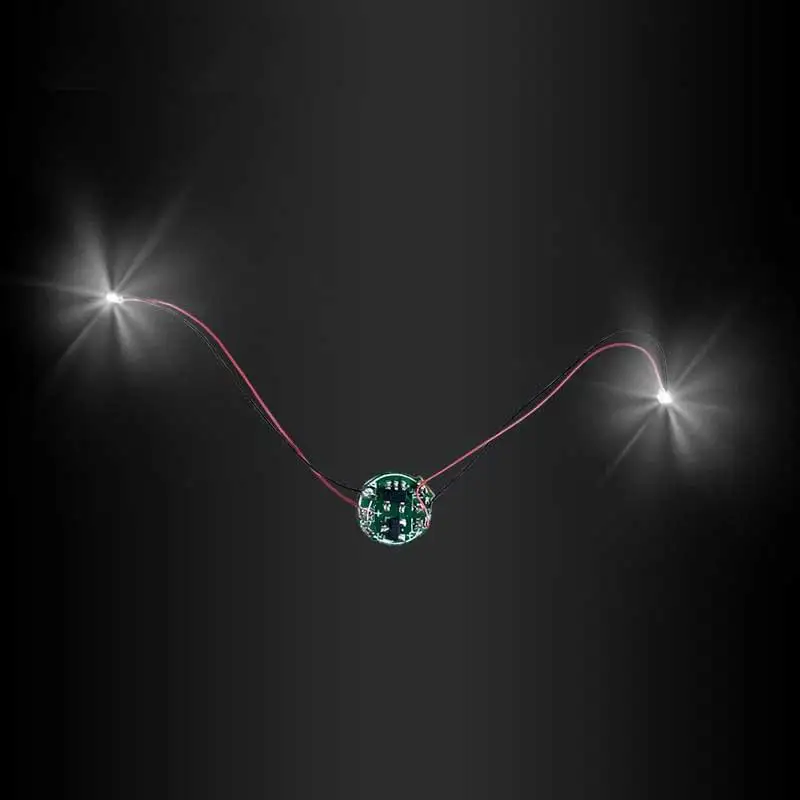 유선 자기 제어 램프 LED 마그네트론 라이트 모델 +자석 + 배터리 DIY 자동차 장난감 조명 디오라마 재료 로봇용