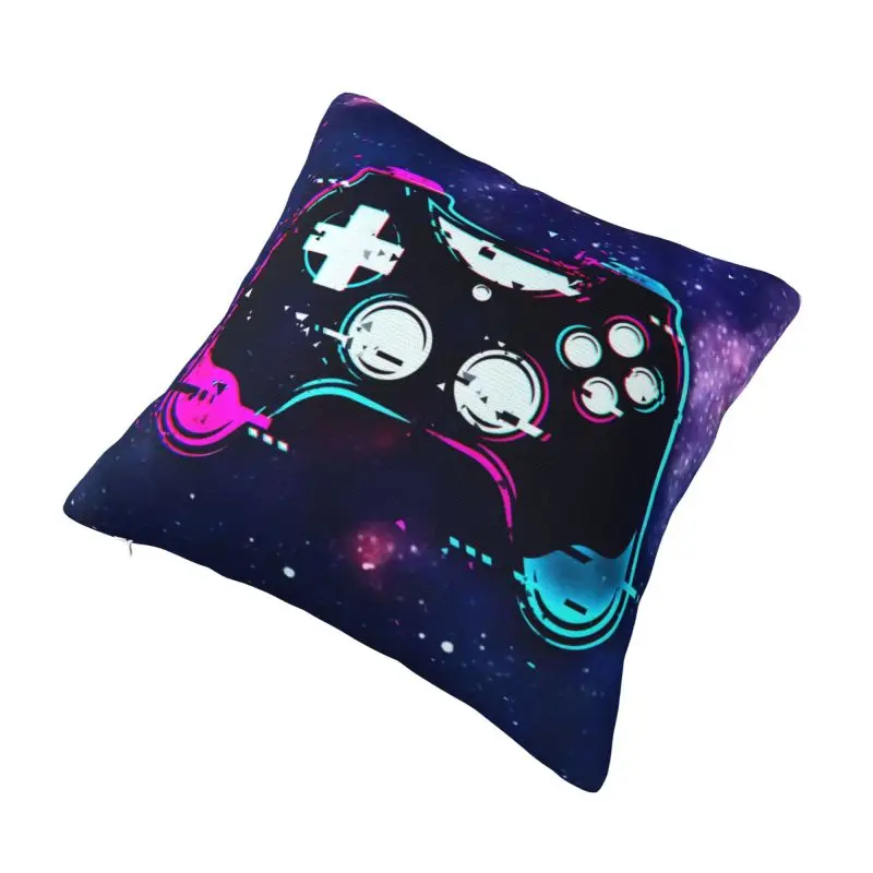 Custom Gaming Controller Cushion Covers 40x40cm Polyester Video Game Lover Gift Throw Pillow Case for Sofa Car Square Pillowcase