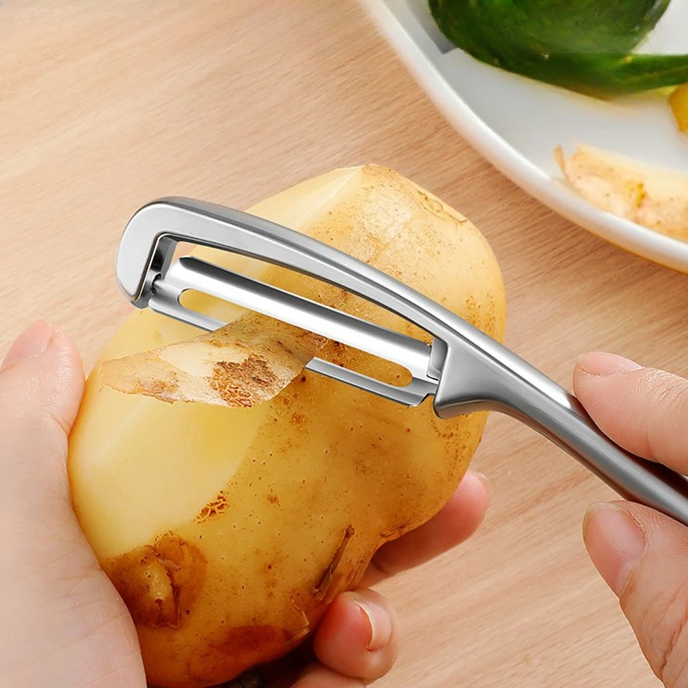 Stainless steel Peeler Kitchen utensils - Home peel remover for potatoes, fruits and vegetables Multi-functional Kitchen tools