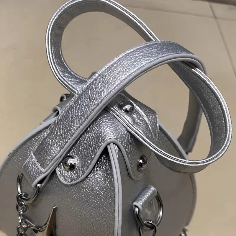 Mini Bolsas Sling Para Mulheres Bolsas e Bolsas de Designer de Luxo 2023 Novas em PU com Lantejoulas e Cadeia de Rebites Decoração com Alça Superior Bolsa de Ombro alta qualidade Frete grátis transporte rápido chegou