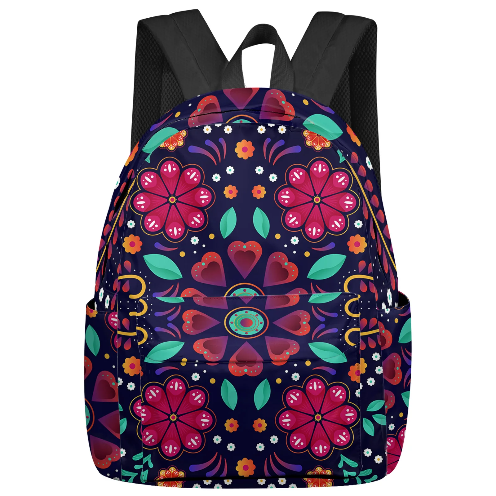 

Colorful Mexico Abstract Flower Feminina Backpacks Teenagers Student School Bags Laptop Backpack Men Women Female Travel Mochila