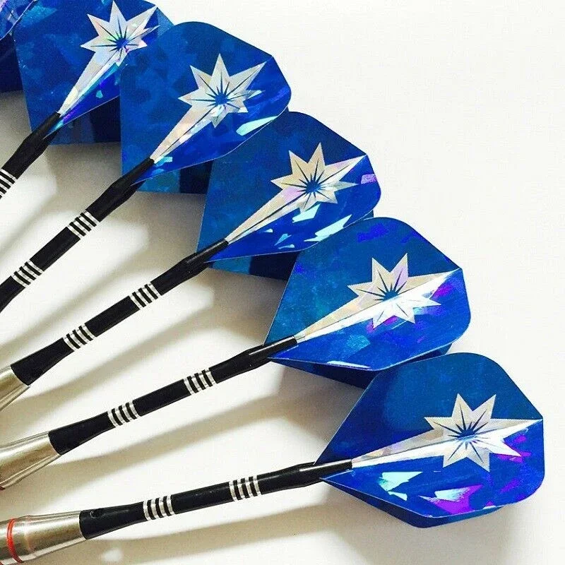 24g Professional Dart Set 6PCS Steel Tip Darts Flights Anti-Fall Hard Dart Stainless Steel Dart Flying For Electronic Dartboard