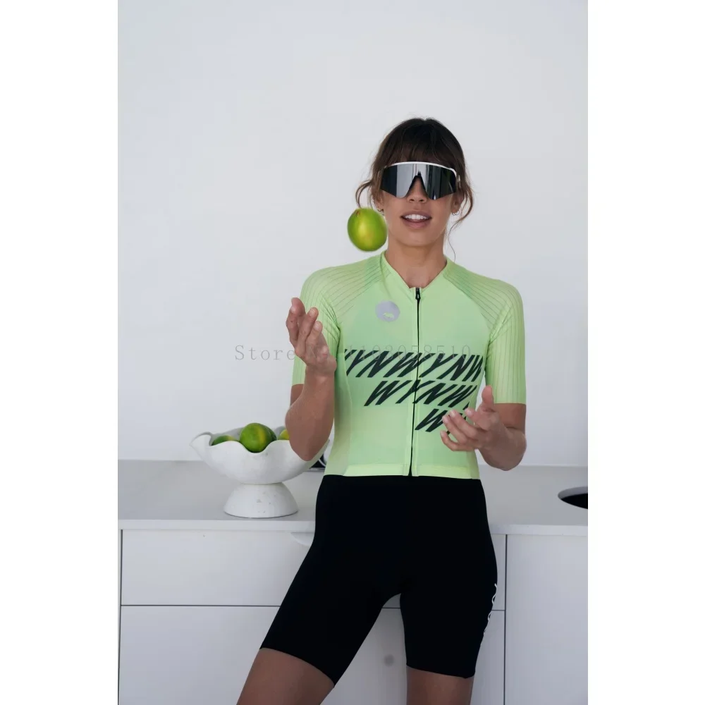 

Wyn Republic, женский костюм для триатлона, велосипедный быстросохнущий комбинезон с короткими рукавами, спортивный костюм, велосипедное снаряжение, моно Ciclismo 2025