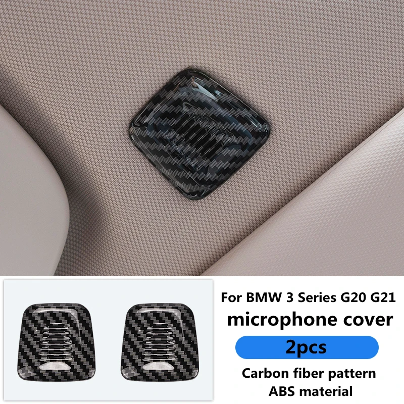 Carbon Fiber Latch Lifter Door Pin Sequin Styling Sticker Decoration for BMW 3 Series G20 G21 Inner Door Lock Bolt Cover