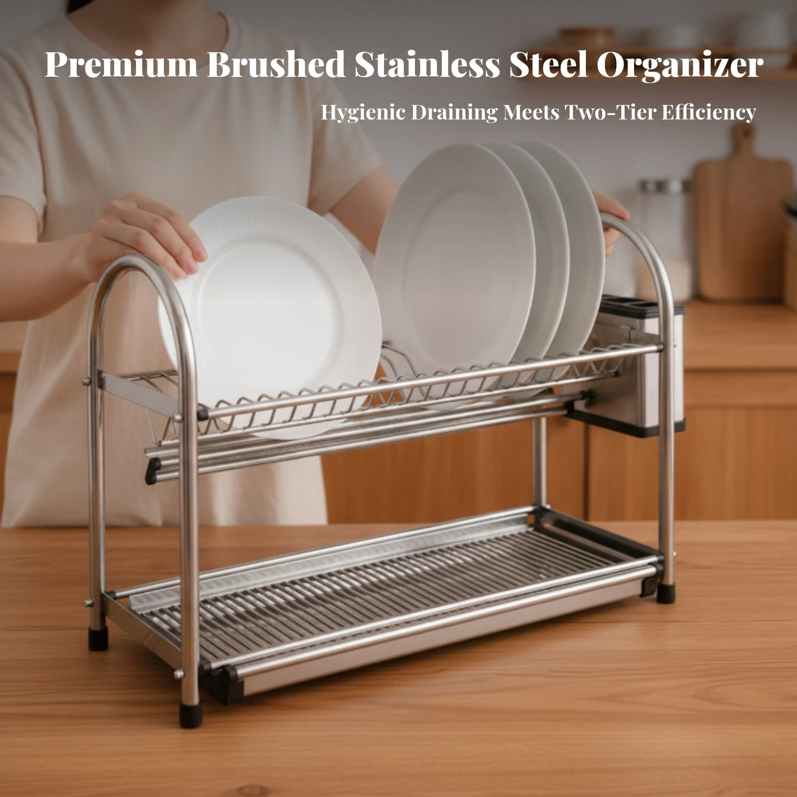 Dish Drying Rack Rustproof Kitchen Dish Rack Sturdy Stable