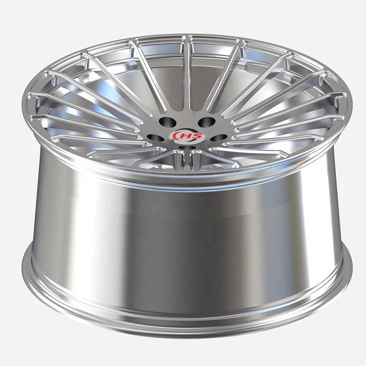 Muti-spokes Sliver Racing 6061-T6 Aluminum Alloy 5x112 Custom 1-Piece Car Forged Wheels with Full Size for  X5 Hyper