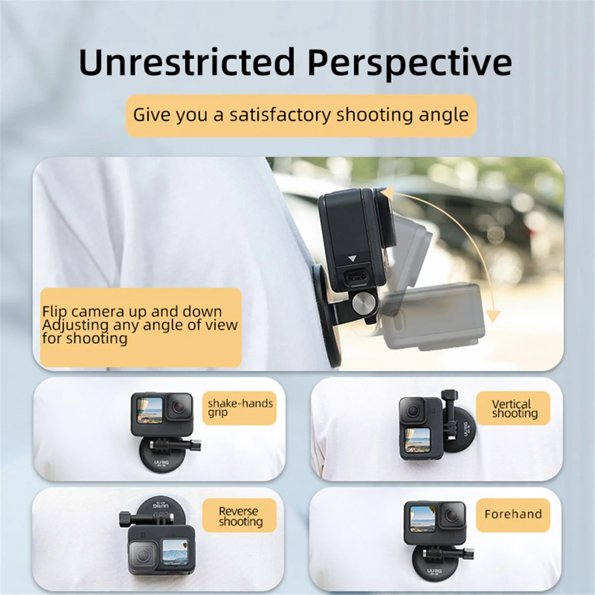UURIG – support de caméra universel, support de cou magnétique, support de caméra