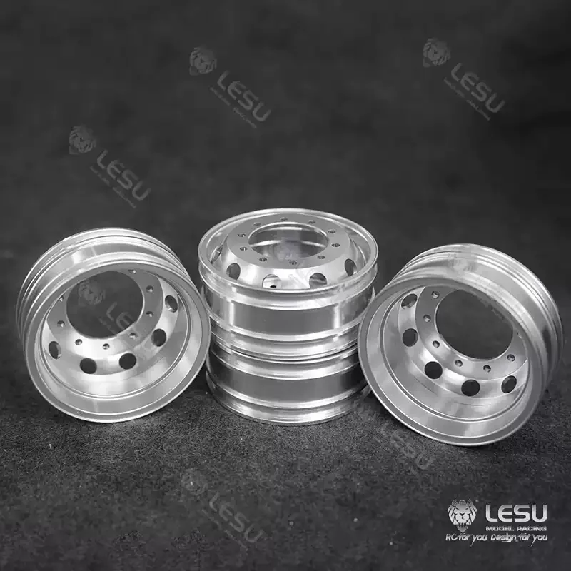 RC 1/14 LESU Aluminum Wheel Rims Wheel Side Deceleration for Tamiya Hydraulic Excavator Loader Dump Truck Tripper DIY Parts