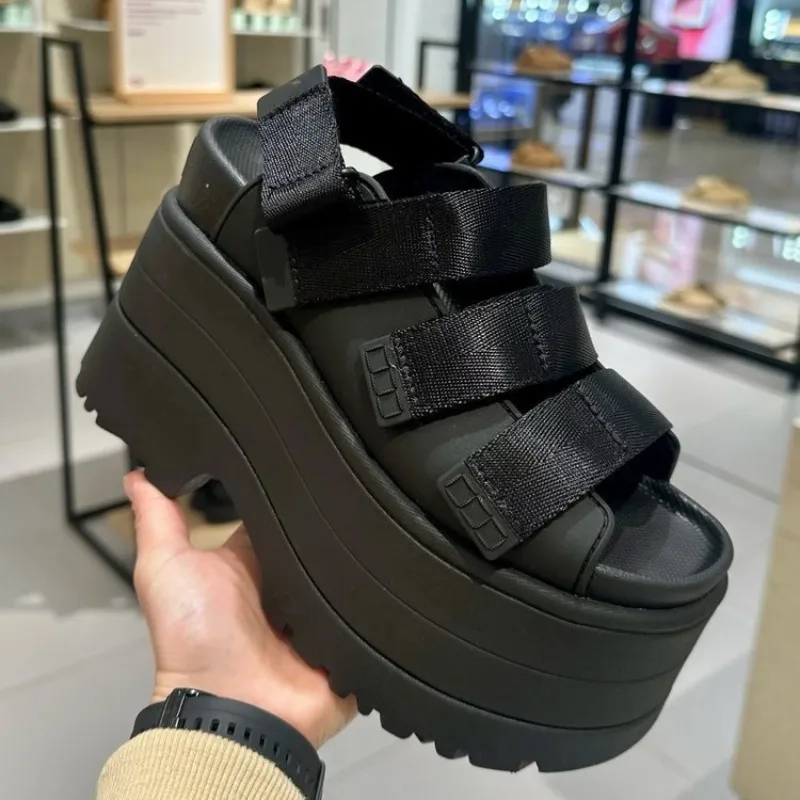Luxury Designer Shoes for Women Goth Platform Sandals Chunky Punk Casual Walking Shoes Non Slip Vacation Footwear Zapatos Mujer 4