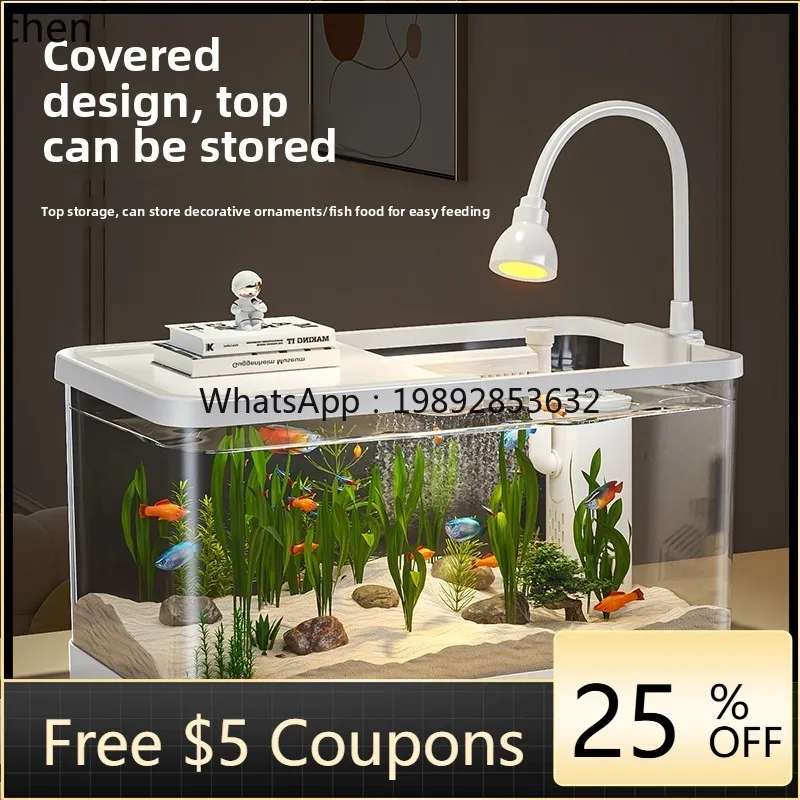 

filter and oxygen production all-in-one machine small living room new ecological landscaping home desktop goldfish tank