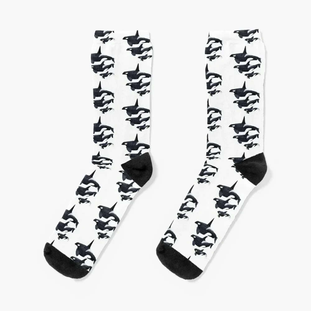 

Orca Socks Heating sock floral christmas gift Boy Child Socks Women's