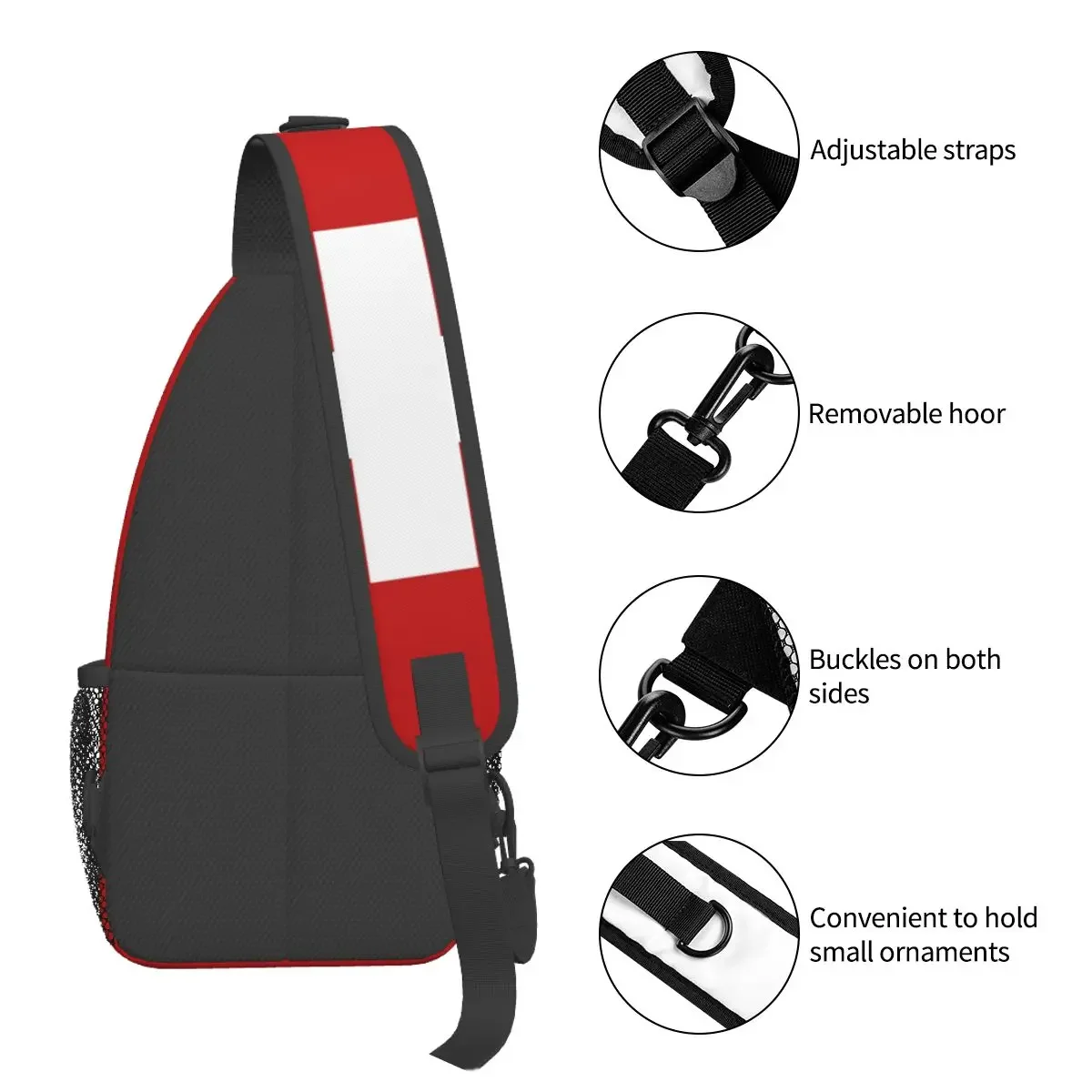 Crossbody Bag Sports Swiss Switzerland Flag Chest Bag Unisex Women Man Fashion Shoulder Backpacks Travel