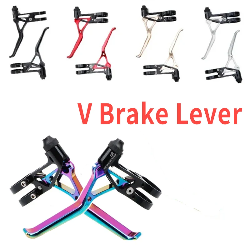 

Litepro V Brake Lever Lightweight Bicycle Brake Handle CNC Red Black Brake Levers for Bmx Brompton Road Bike