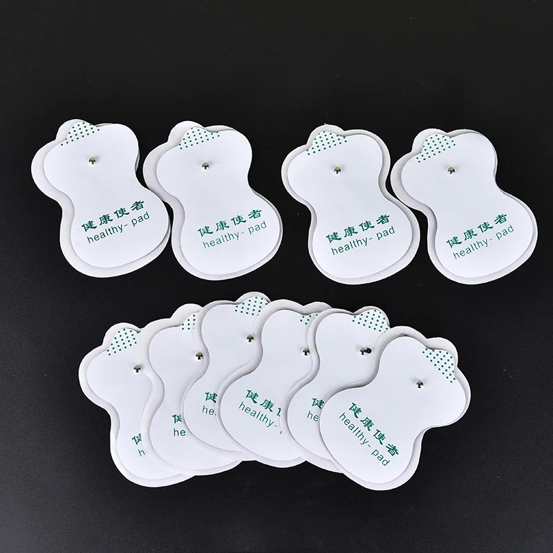 10pcs Pulse Massager Sticker Electrode Pads for Tens Acupuncture Therapeutic Adhesive Replacement Patch Massage Pad