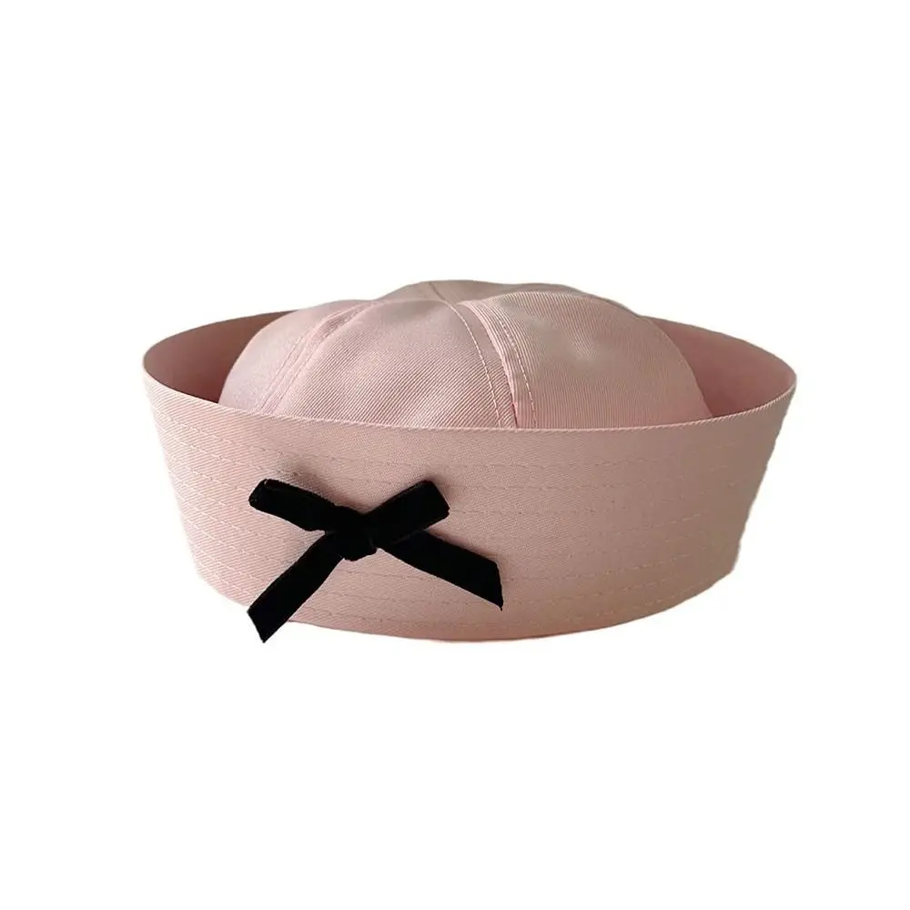Fashion UV Protection Sailor Hat Bow Casual Navy Hat Cute Summer Women Hat