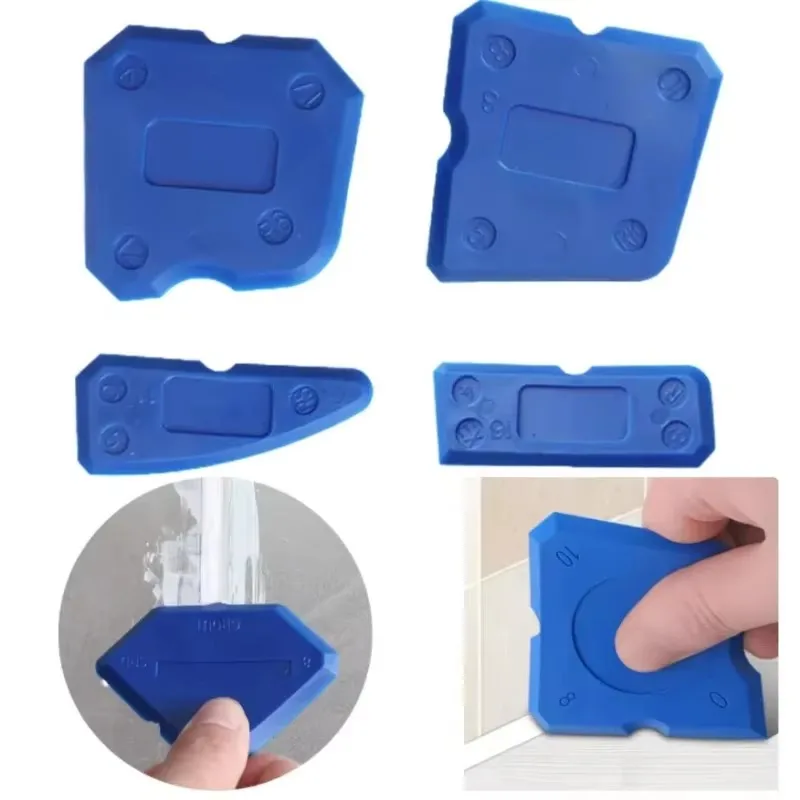 1-8sets Silicone Caulking Tool Kit Joint Sealant Spatula Scraper for Tile Window Grout Edge Removal Kitchen Construction Tools