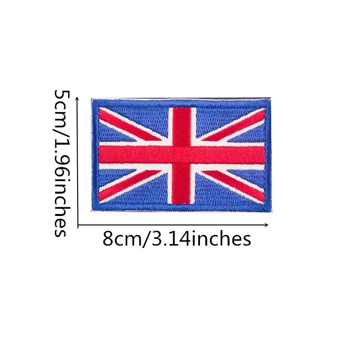 European Countries National Flags Patch EU Member States Round Embroidered Appliques Iron on England Scotland Badges for Clothes