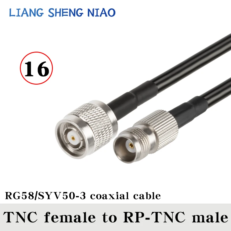 Imagem -05 - Cabo Adaptador Coaxial rf Cabo de Extensão de Baixa Perda Tnc Macho para Plugue Macho Sma Rg58 50 Ohm 03 M30m 50 Ohm