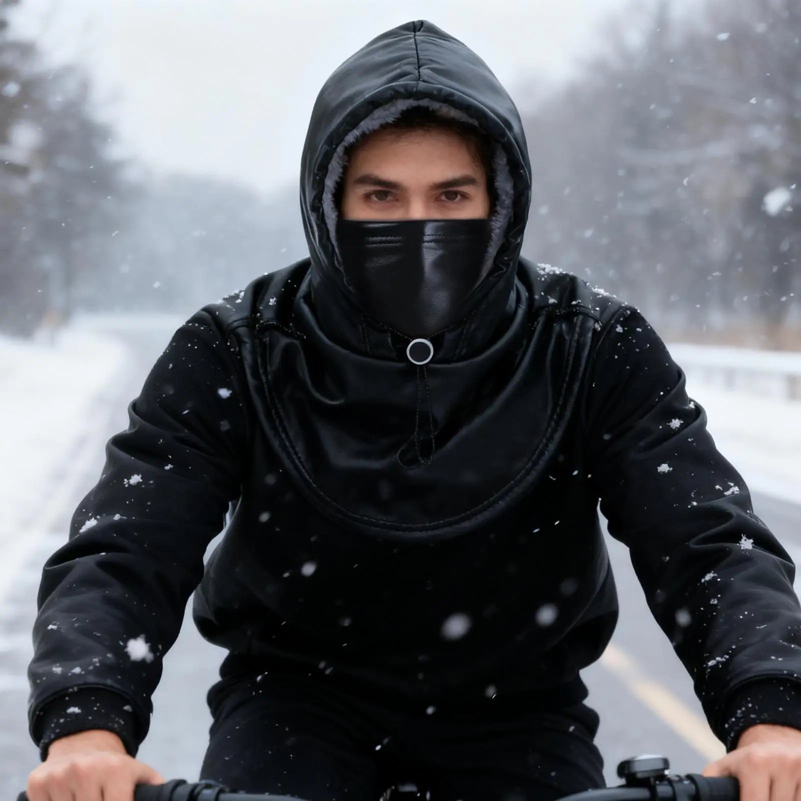 

Winter Face Cover Windproof Thermal Protective Hat Winter Cycling Fleece Lined Hood For Outdoor Motorcycle Riding Hiking Running