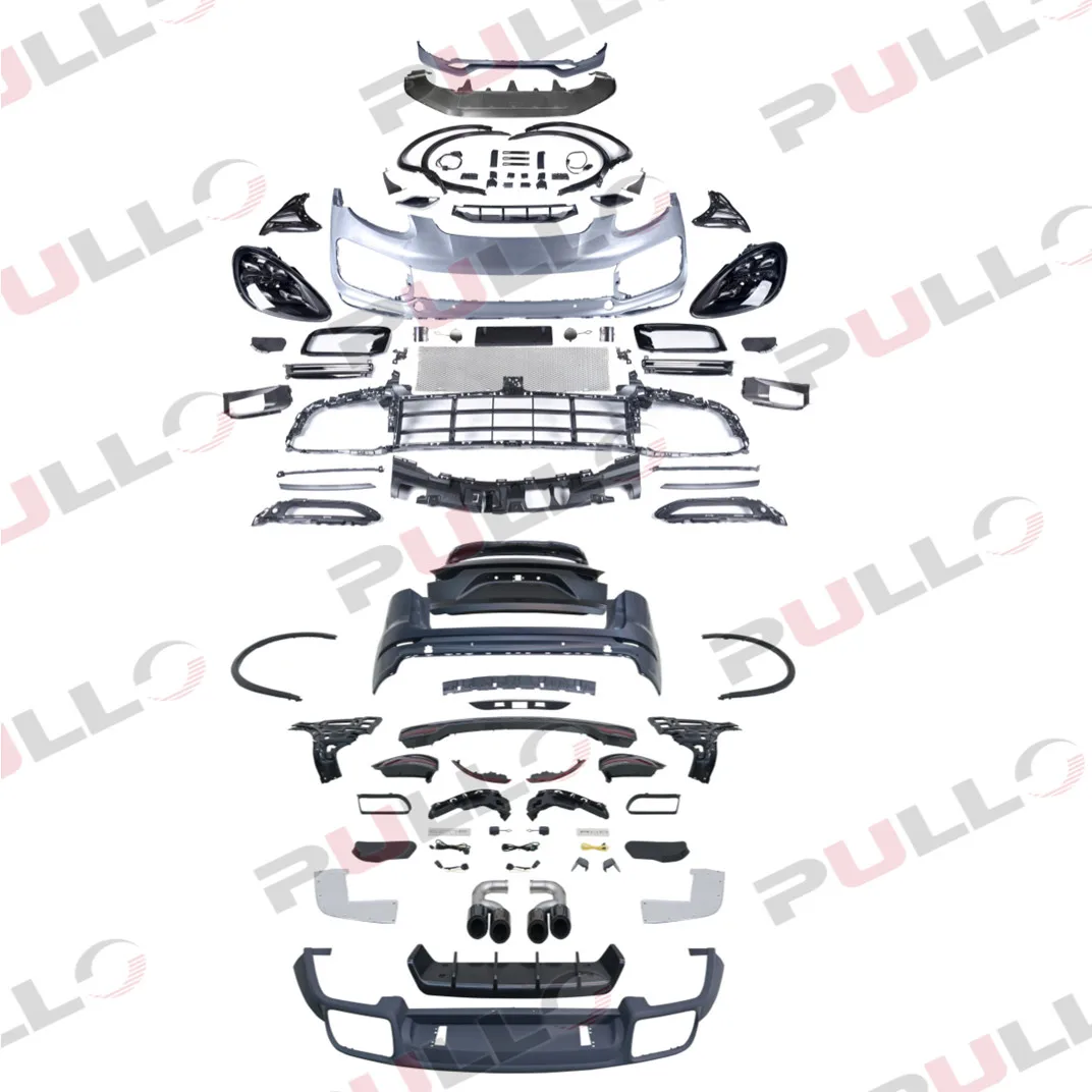 

Body Kit for Porsche Cayenne 958.1 11-14 Change to 9Y0 2018 Turbo Model Include Front and Rear Bumper with Grille and Auto Lamps