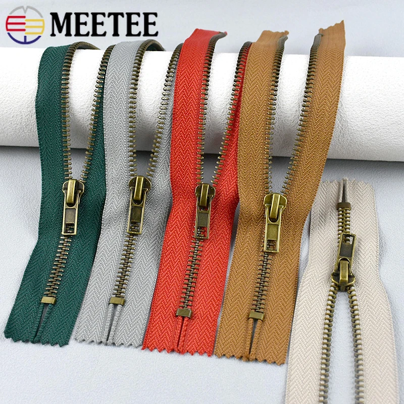 

2/5Pcs 3#5# 20cm Metal Zippers for Bag Zips Garment Decor Closure Zipper Jacket Pants Replace Zip Repair Kits Sewing Accessories