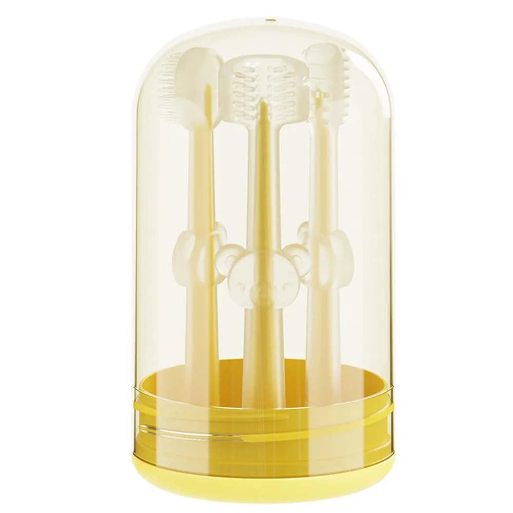 

3PCS Convenient Multicolor Milk Toothbrush U-Shaped Silicone Training Toothbrush Boxed Teething Infant Mouth Cleaner Baby