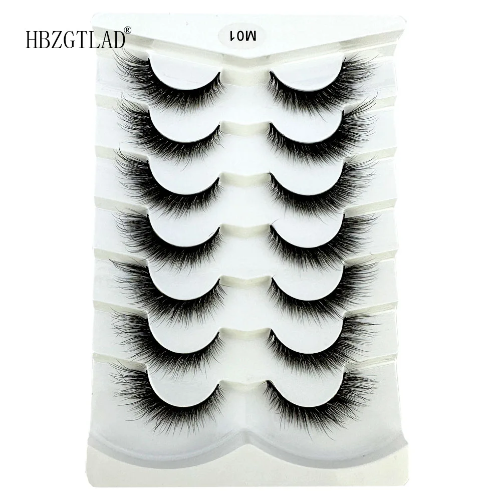 NEW Handmade Cat-Eye 8D Mink Eyelashes Curled Winged Realistic Messy End Eye Elongated Thick False Eyelashes Soft Fake Eyelashes