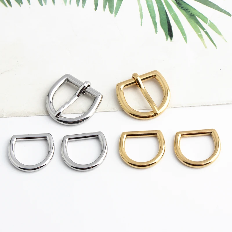 1/5Sets Stainless Steel Metal Rectangle Hanger Clasp Locks For DIY Craft Handbags Purse Bags Belt Buckles Hardware Accessories