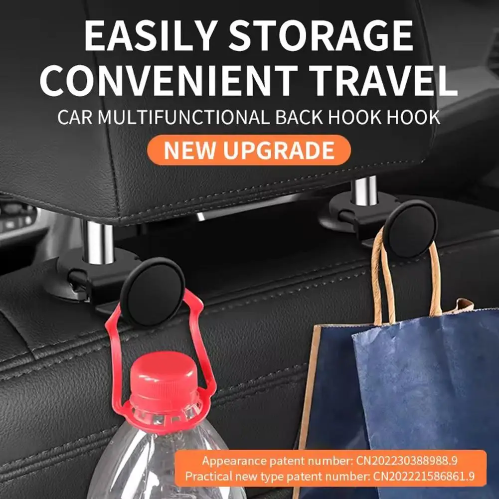 NEW Multifunctional Car Mounted Seat Back Hook Hidden Rear Small Item Storage Hanger Organizer Holder Car Interior Accessories