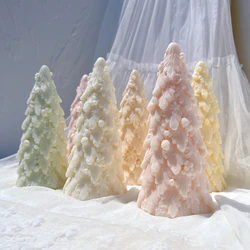 18CM Christmas Tree Silicone Candle Mold Christmas Ornaments Silicone Mold Dinner Soy Wax Silicone Mould Christmas Decor
