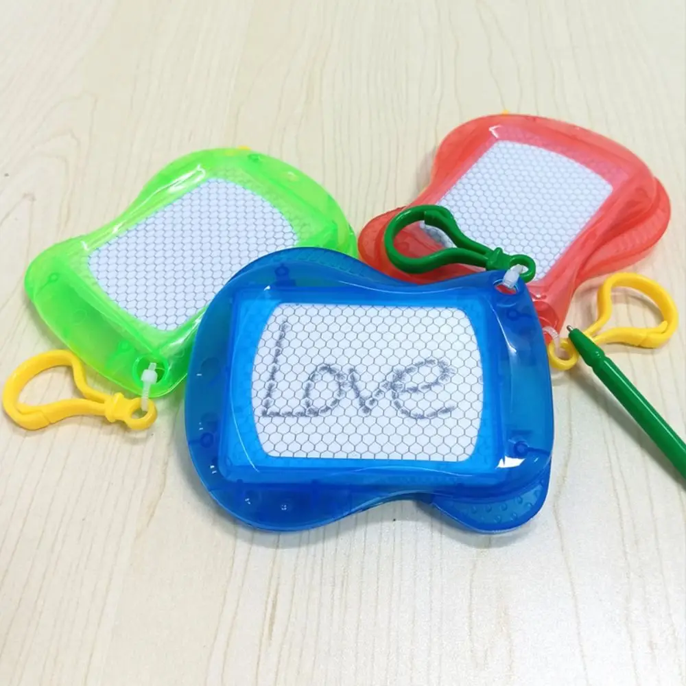 Mini Portable Erasable Mini Drawing Board Doodle Birthday Party Keychain Writing Board Toy Girls Reusable Doodle Writing Pad