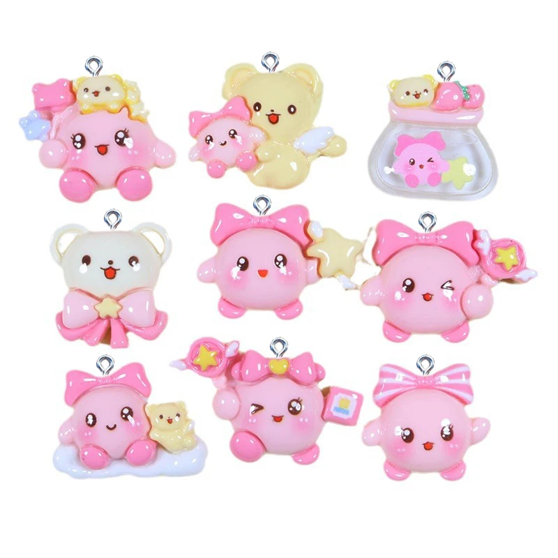 

10Pcs Japanese Cartoon Character Resin Charms for Jewelry Making Findings DIY Crafts Earrings Pendants Necklace Accessories