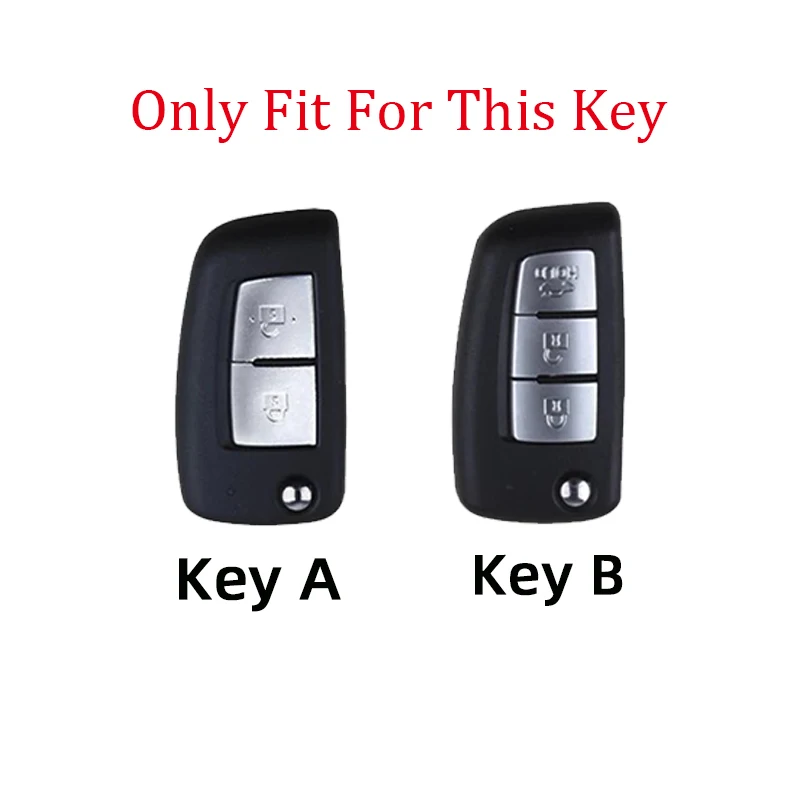 Zinc Alloy Leather Folding Car Key Case Cover for Nissan X-Trail T32 Rogue Juke F15 Qashqai J11 Murano MAXIMA ALTIMA Accessories